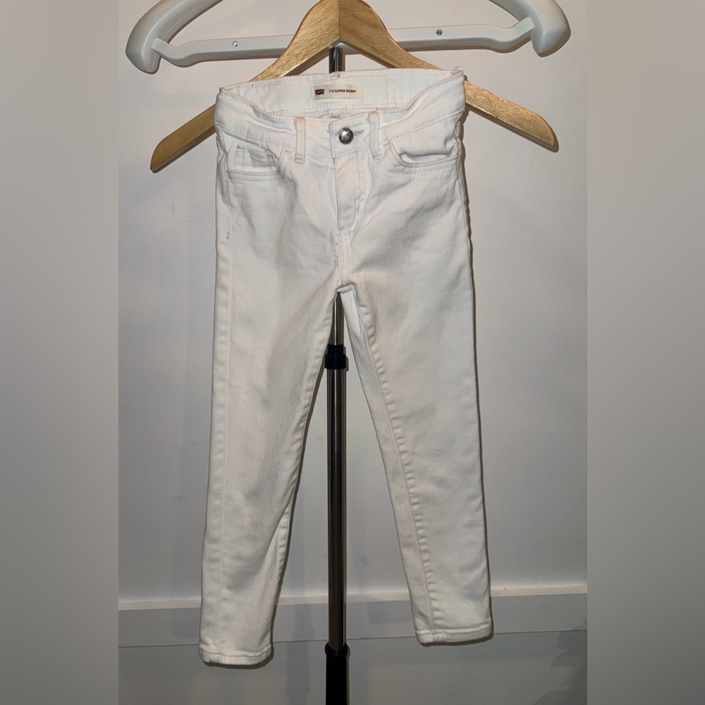 Levi's 710 Skinny Kids White Jeans 6X